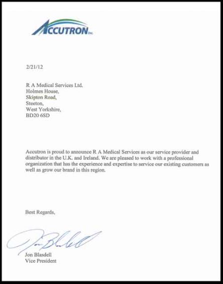 Accutron Authorisation Letter 2012